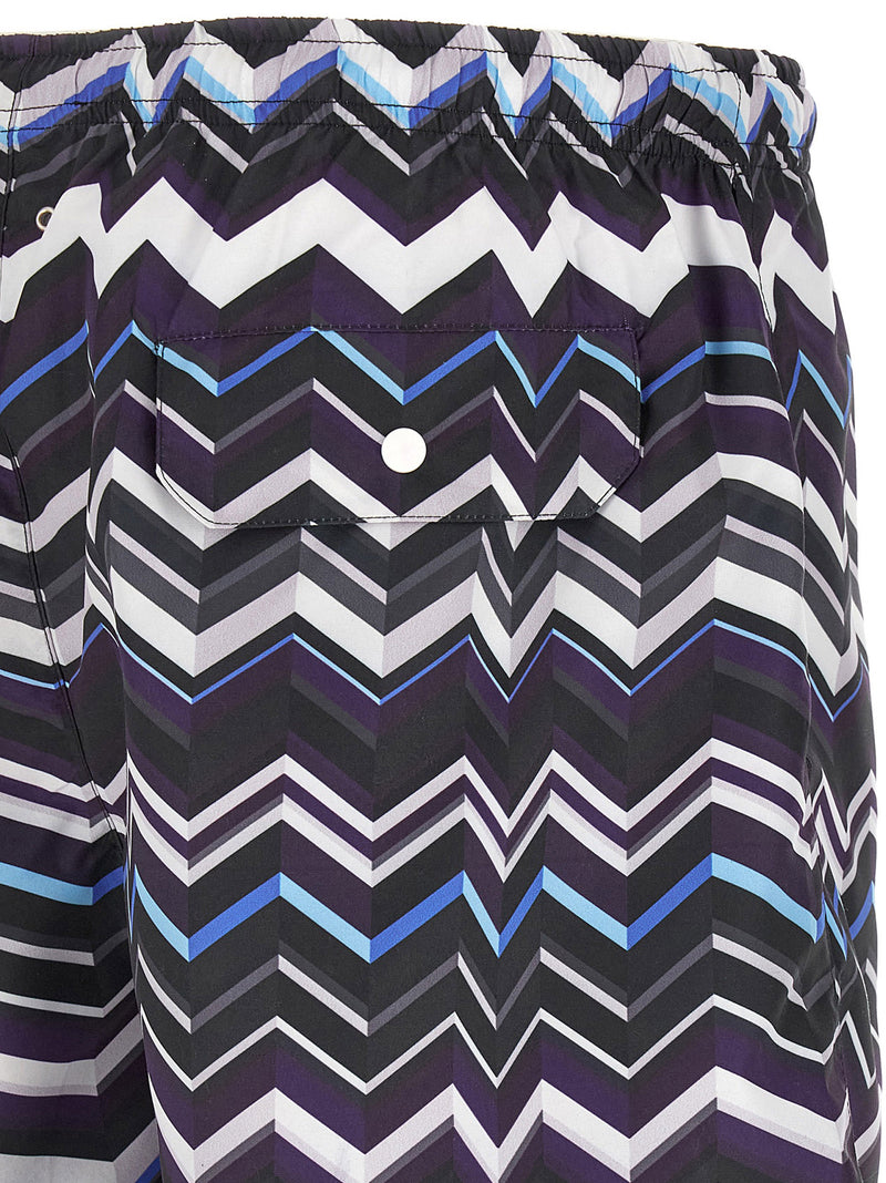 Missoni Multicolor Polyester Swim Shorts