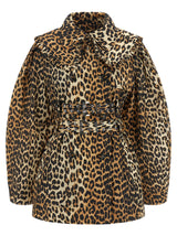 Manteau Ganni en Polyamide Recyclé Marron