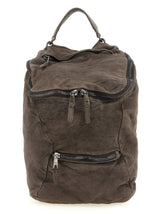 Sac à dos Giorgio Brato en cuir d'agneau marron