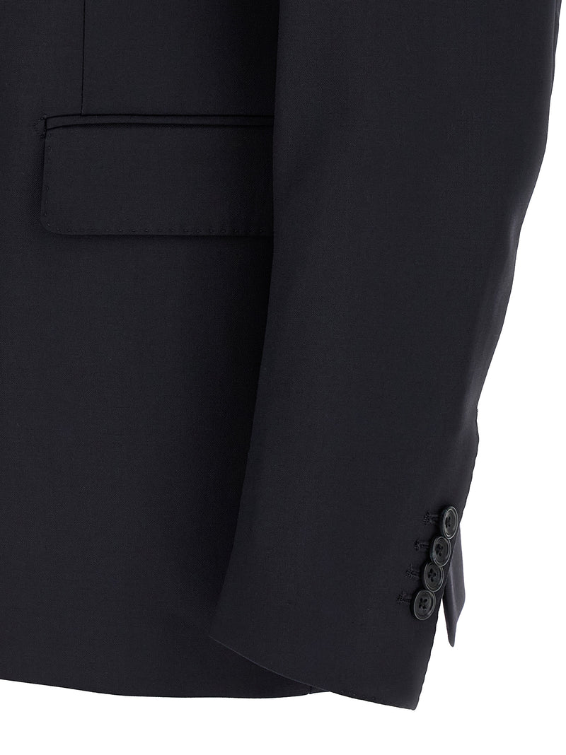 Costume deux pièces en laine vierge bleu Tagliatore