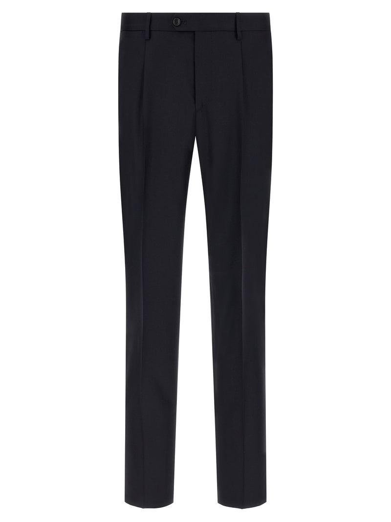 Costume deux pièces en laine vierge bleu Tagliatore