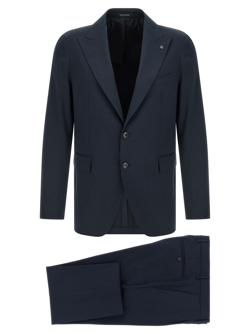 Tagliatore Blue Virgin Wool Two-Piece Suit - Vesuvio Model