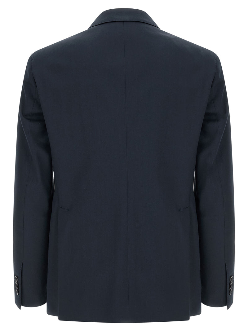 Tagliatore Blue Virgin Wool Two-Piece Suit - Vesuvio Model