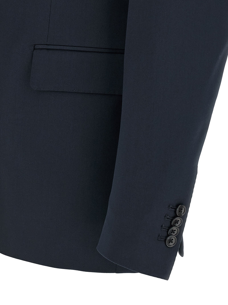 Tagliatore Blue Virgin Wool Two-Piece Suit - Vesuvio Model