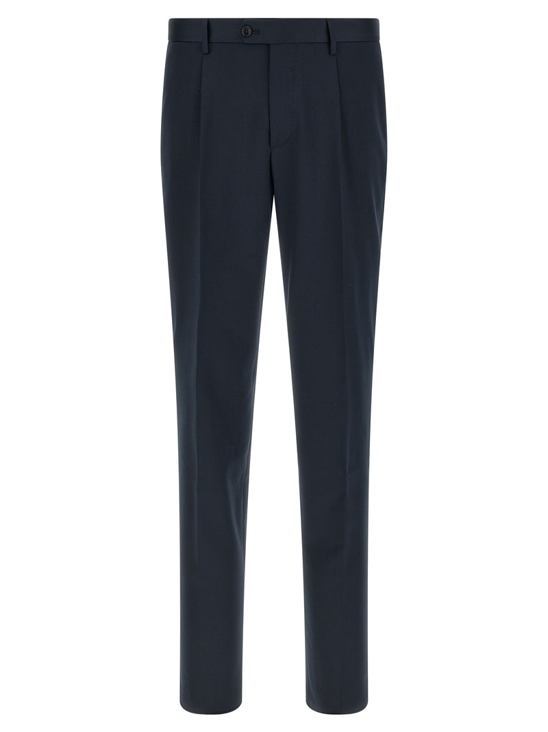 Tagliatore Blue Virgin Wool Two-Piece Suit - Vesuvio Model