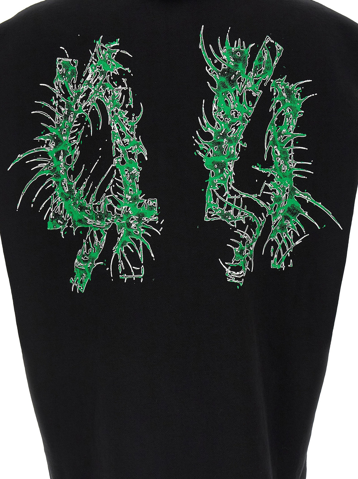 Sweat-shirt noir en coton 44 Label Group
