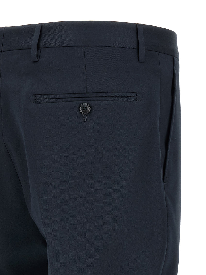 Tagliatore Blue Virgin Wool Two-Piece Suit - Vesuvio Model