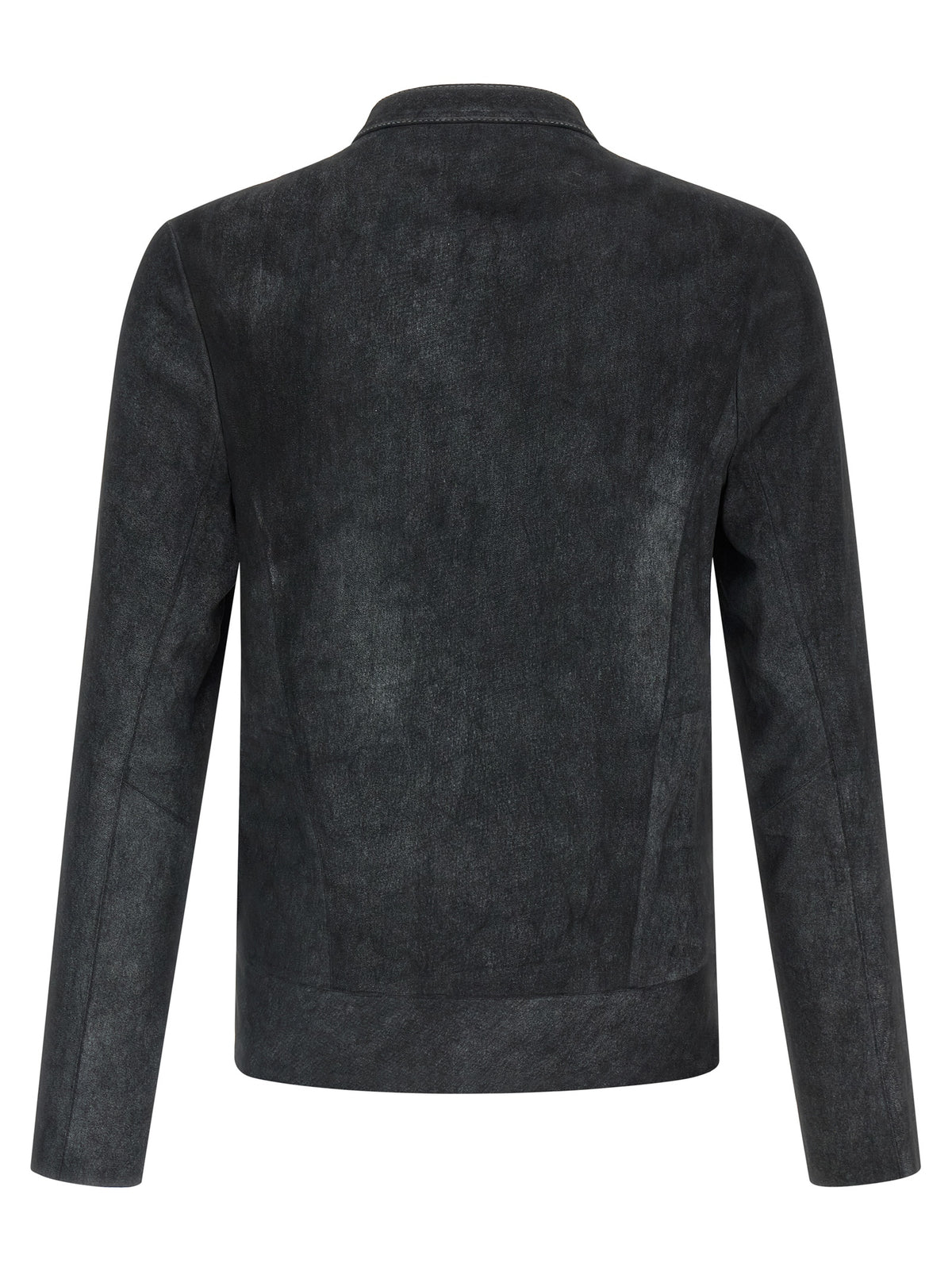 GIORGIO BRATO Blouson en cuir d'agneau noir