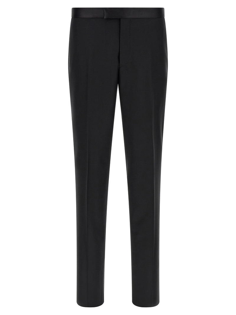 Tagliatore Black Virgin Wool Two-Piece Suit