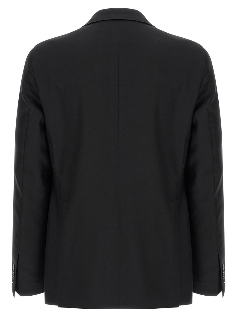 Tagliatore Black Virgin Wool Two-Piece Suit