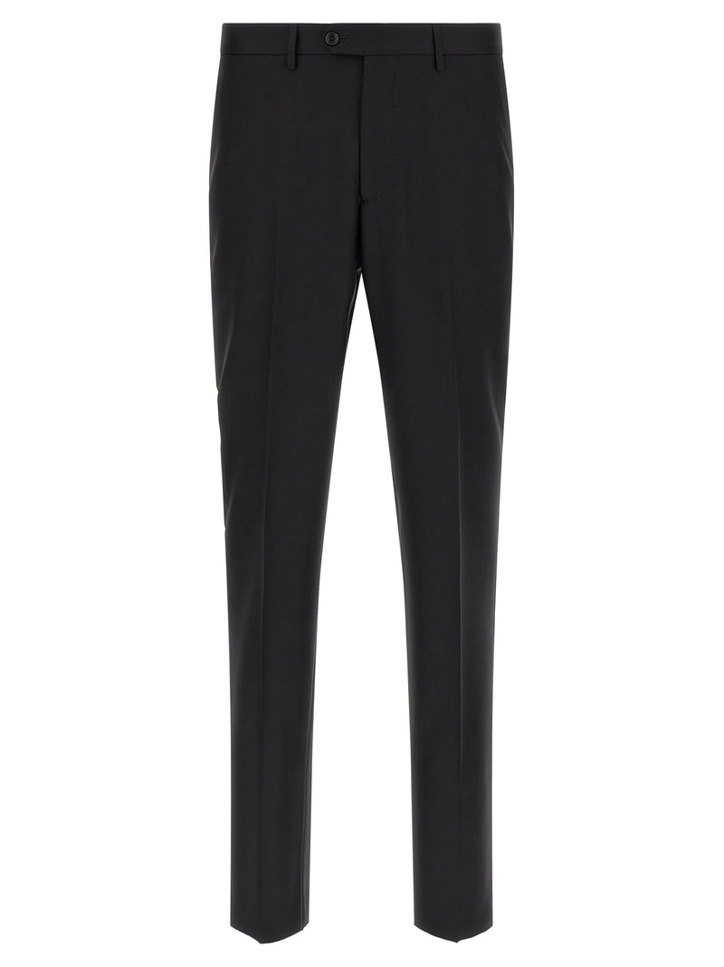Tagliatore Black Virgin Wool Two-Piece Suit