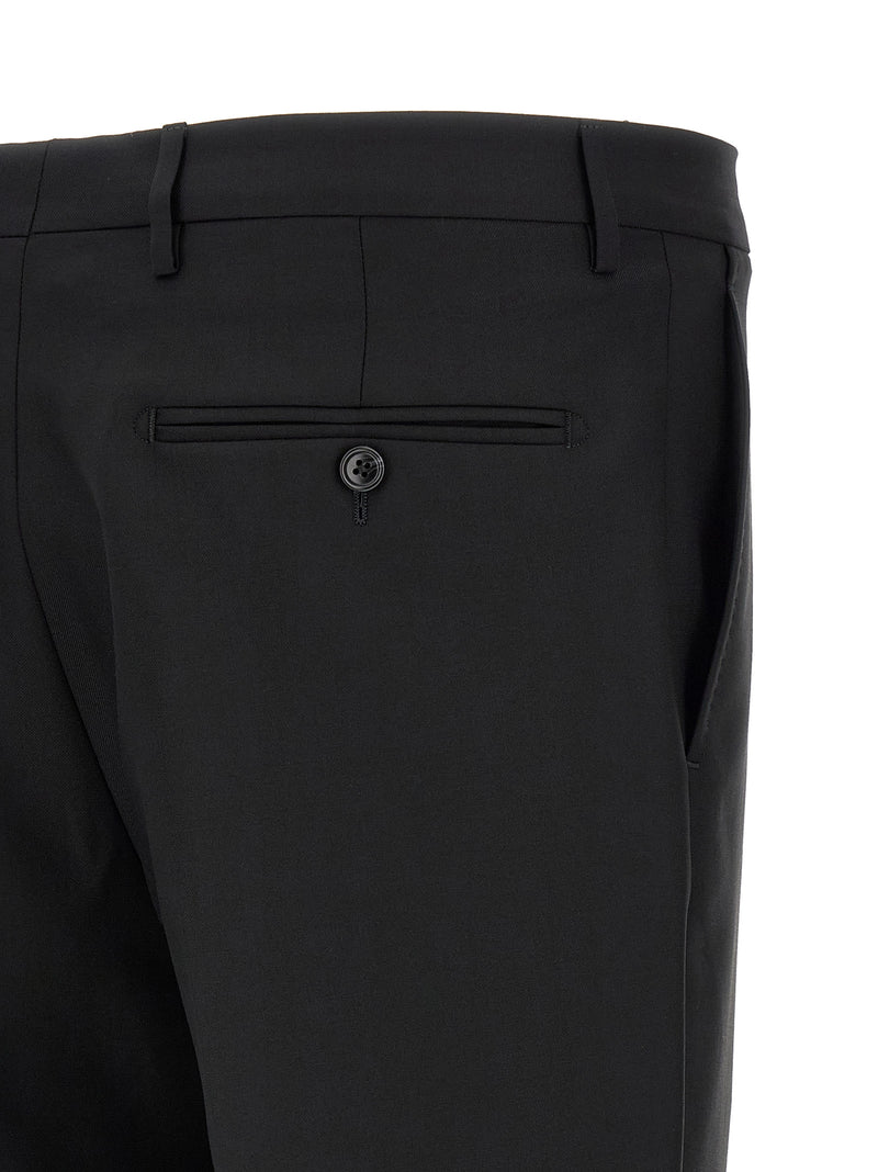 Tagliatore Black Virgin Wool Two-Piece Suit
