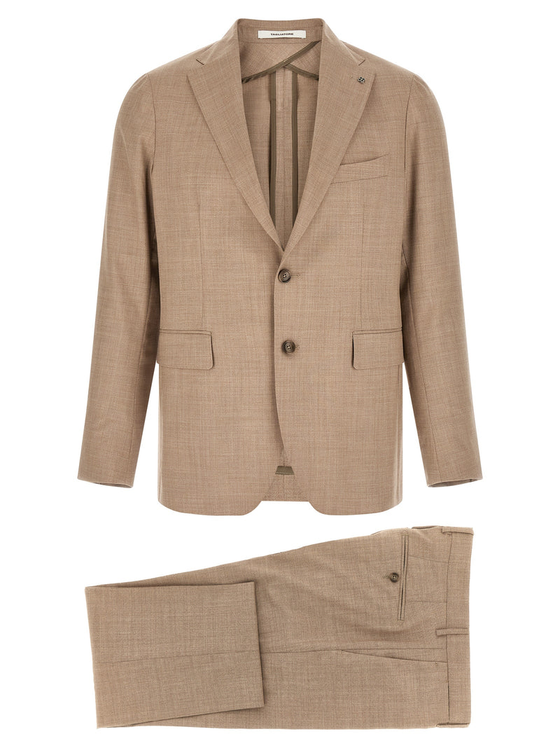 Complet deux pièces Tagliatore en laine vierge beige