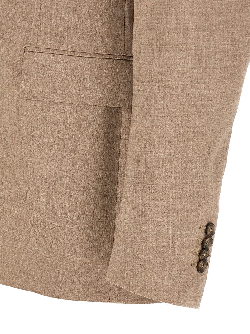 Complet deux pièces Tagliatore en laine vierge beige