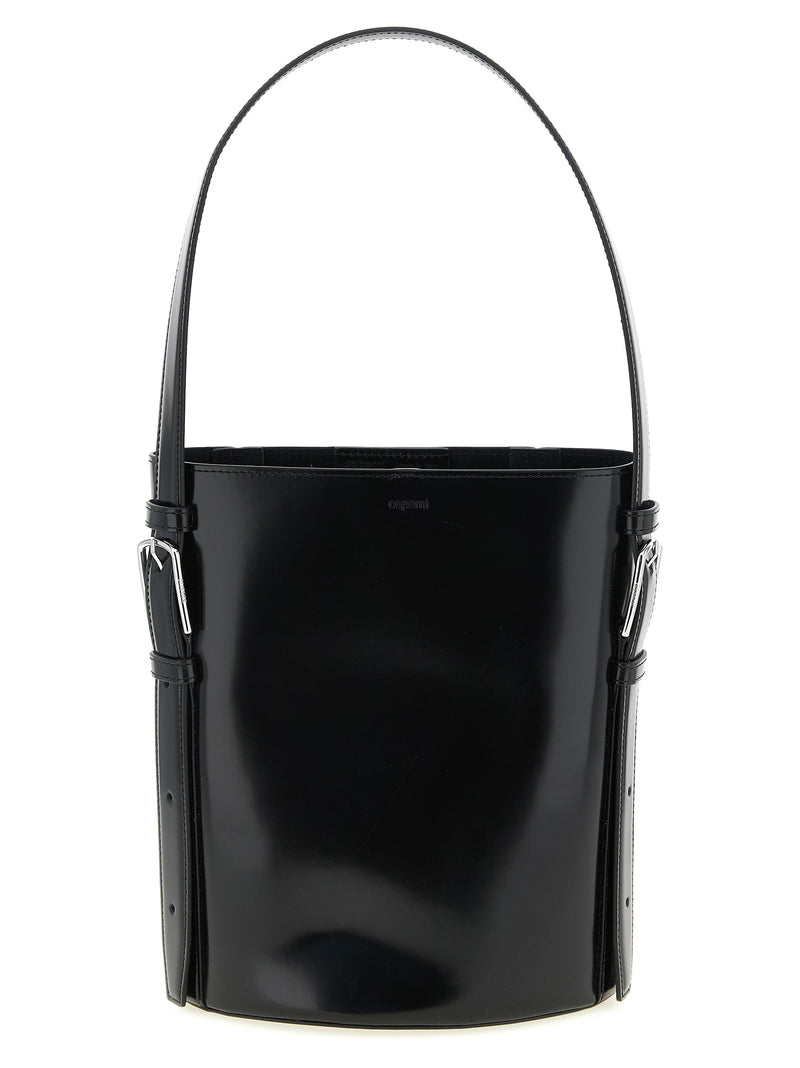 Coperni Ergonomic Black Cowhide Shoulder Bag