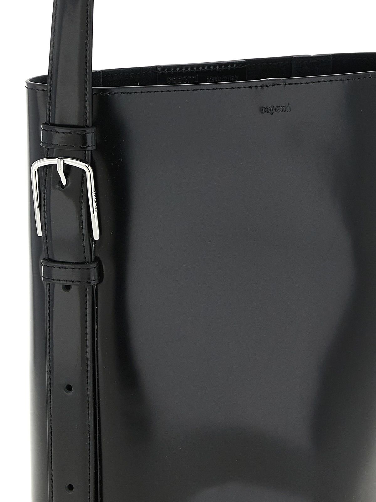 Coperni Ergonomic Black Cowhide Shoulder Bag