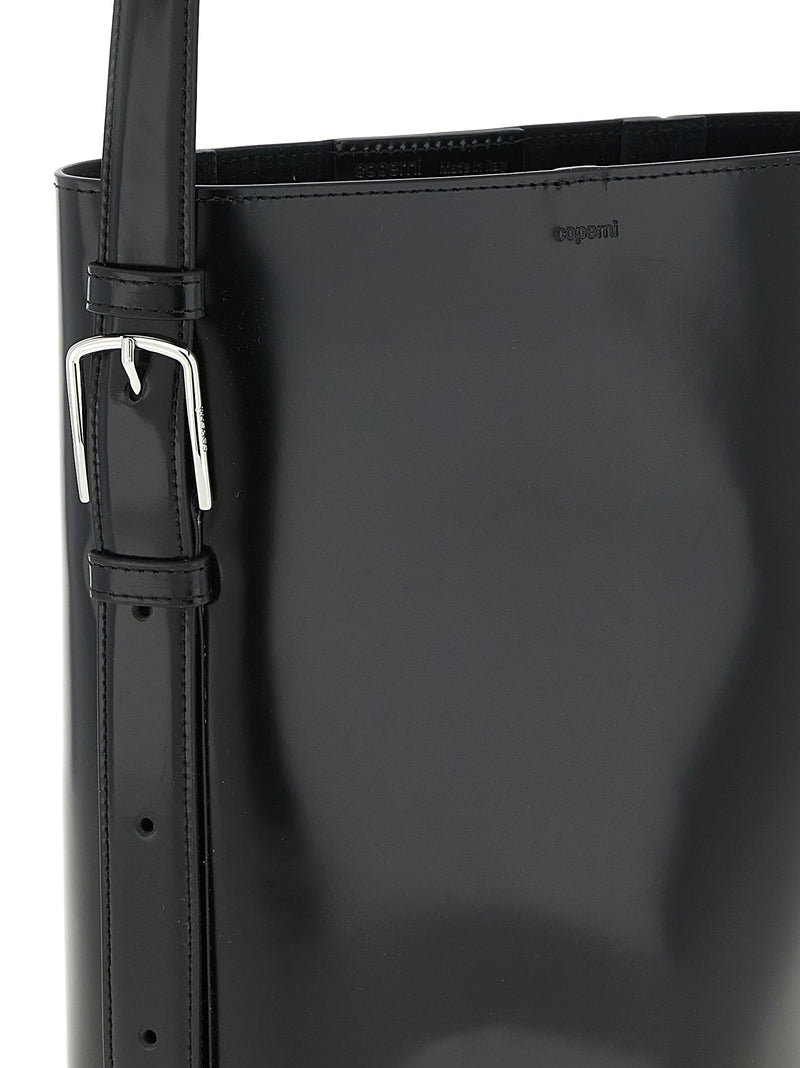 Coperni Ergonomic Black Cowhide Shoulder Bag