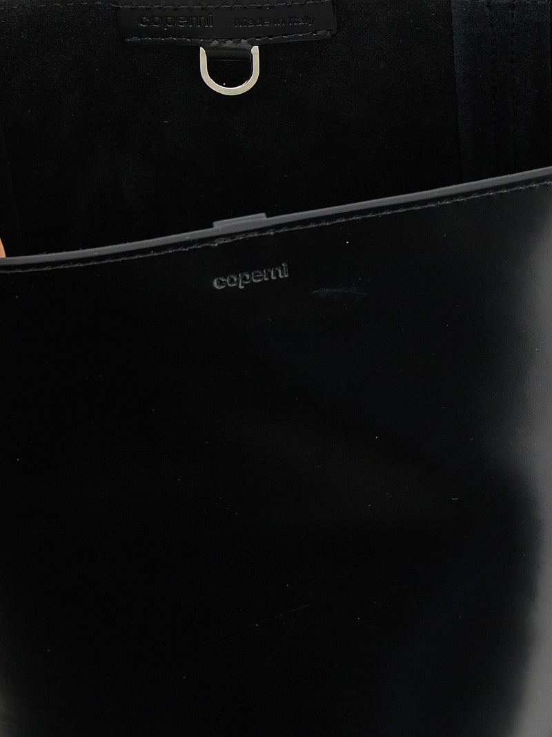 Coperni Ergonomic Black Cowhide Shoulder Bag