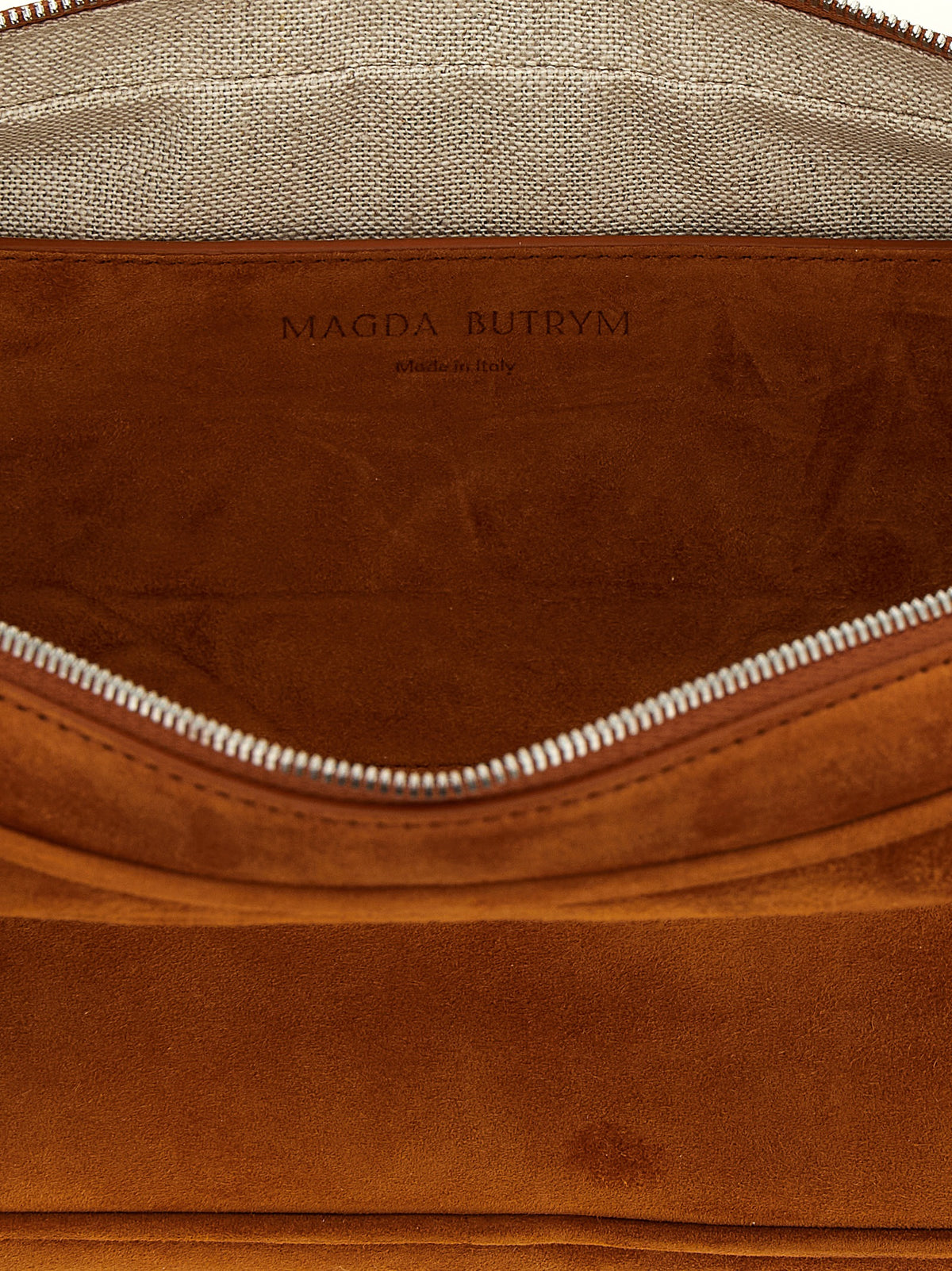 Sac à bandoulière Magda Butrym en cuir de veau marron