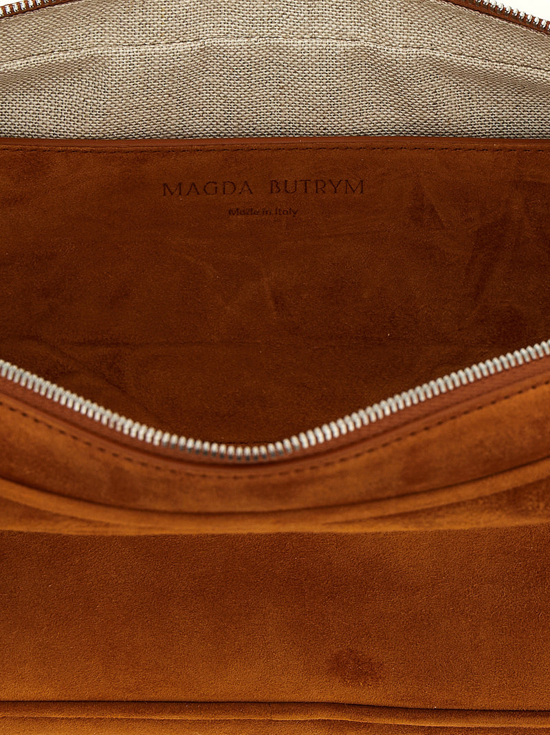 Sac à bandoulière Magda Butrym en cuir de veau marron
