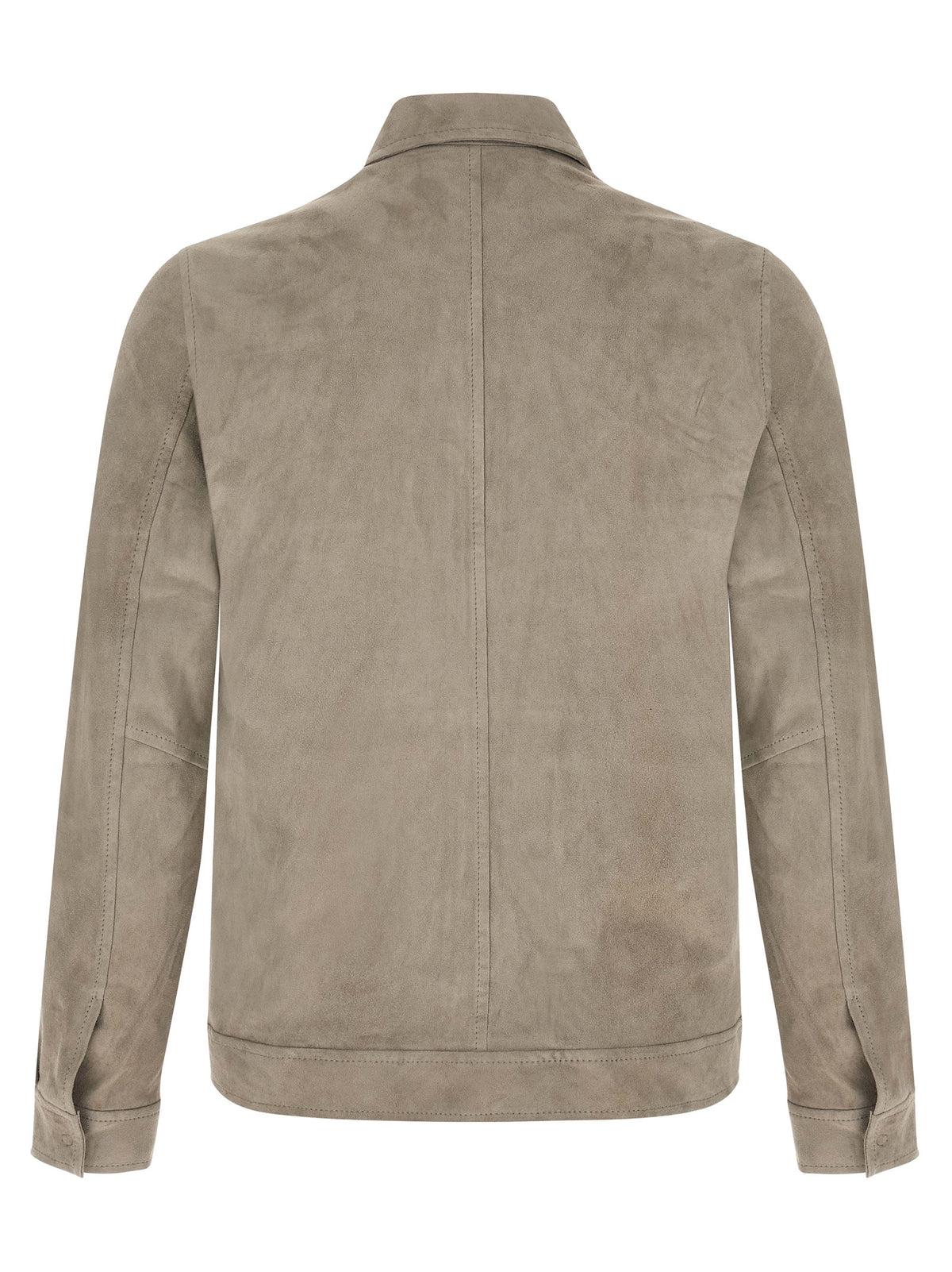GIORGIO BRATO Blouson en cuir d'agneau gris