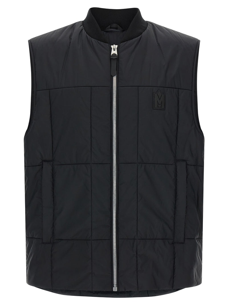 Mackage Black Nylon Sleeveless Jacket