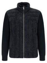 Veste longue Mackage en laine vierge bleue