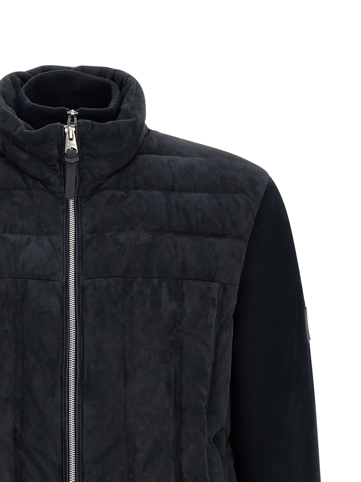 Veste longue Mackage en laine vierge bleue