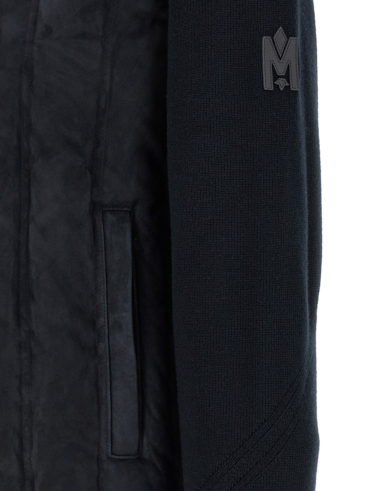 Veste longue Mackage en laine vierge bleue