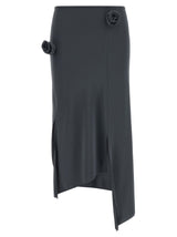 Jupe mi-longue Coperni en polyamide gris