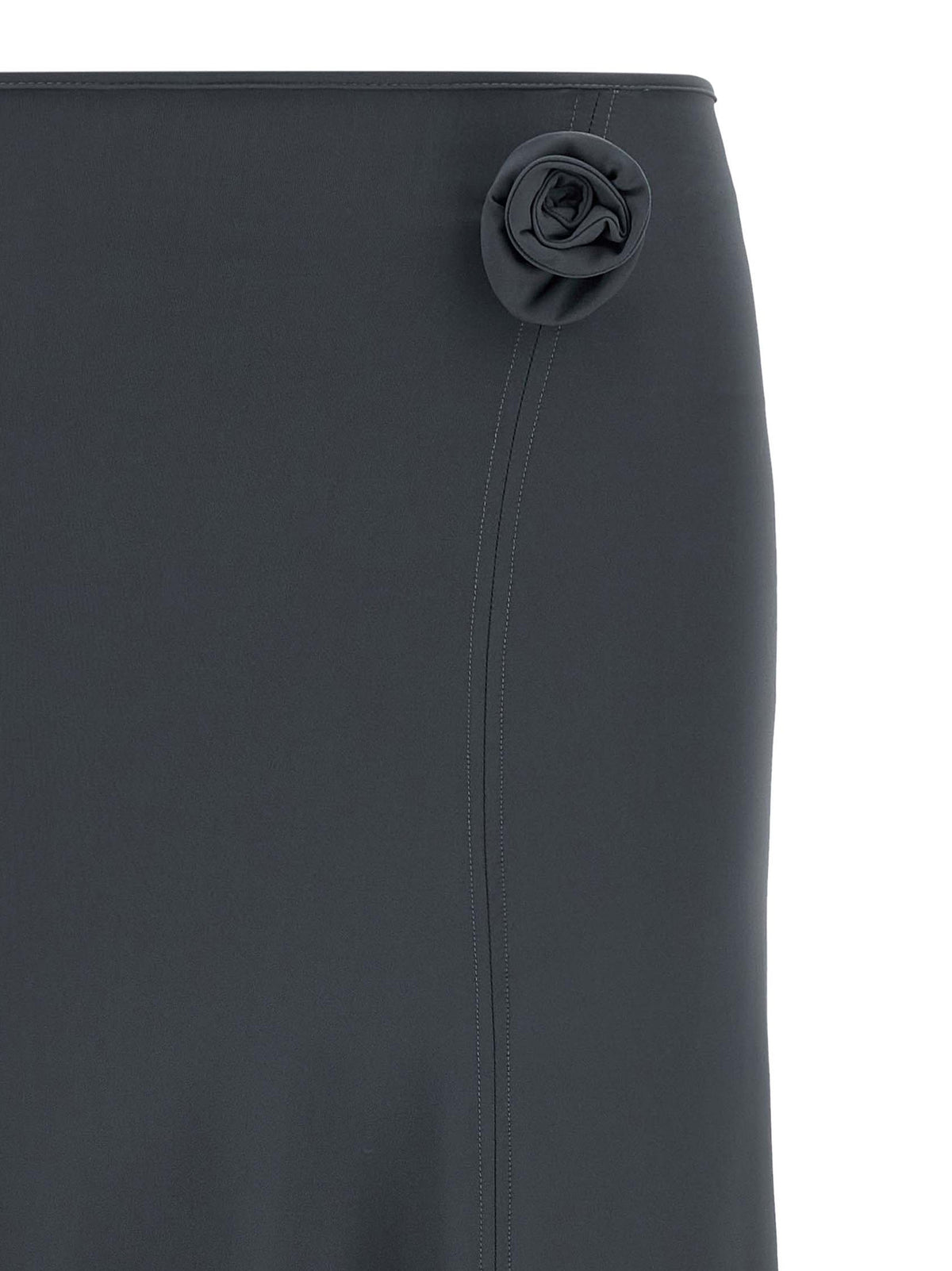 Jupe mi-longue Coperni en polyamide gris
