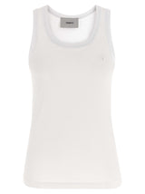 Coperni White Cotton Sleeveless T-Shirt