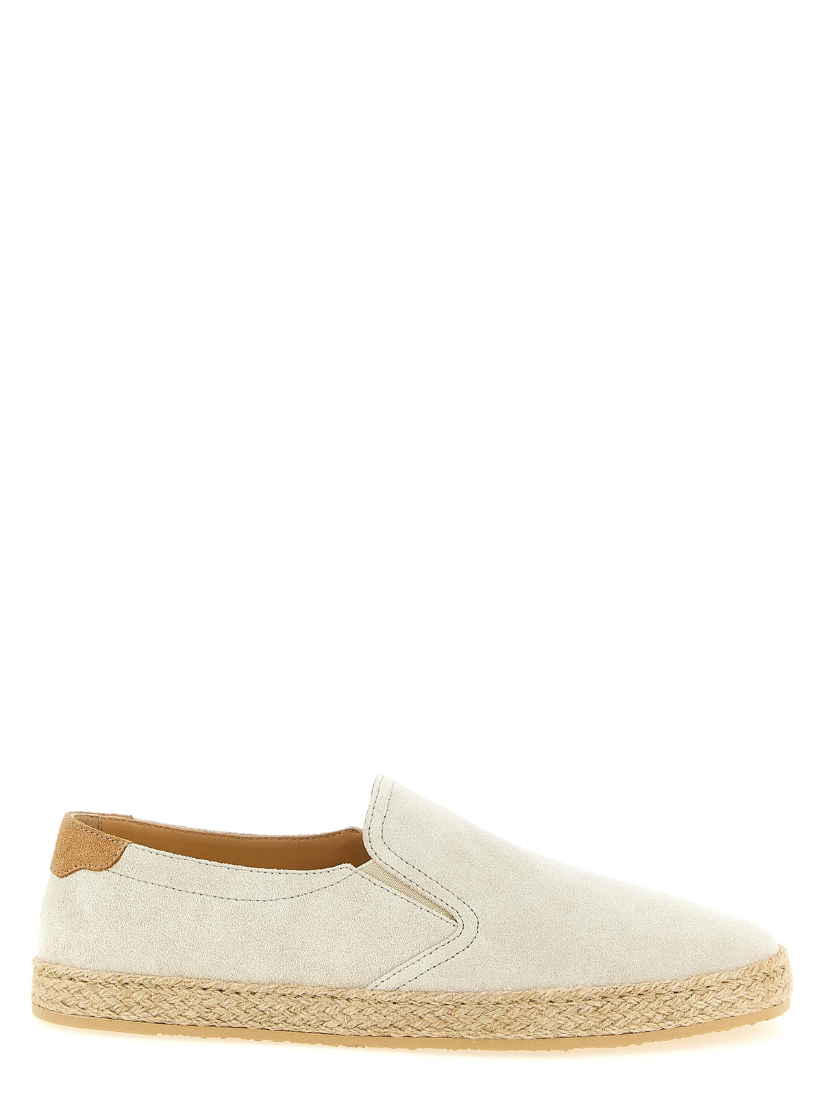 Brunello Cucinelli Gray Calfskin Espadrilles for Men
