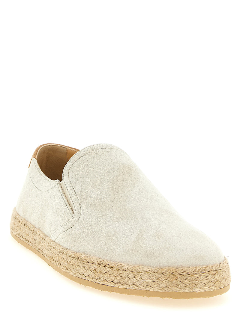 Brunello Cucinelli Gray Calfskin Espadrilles