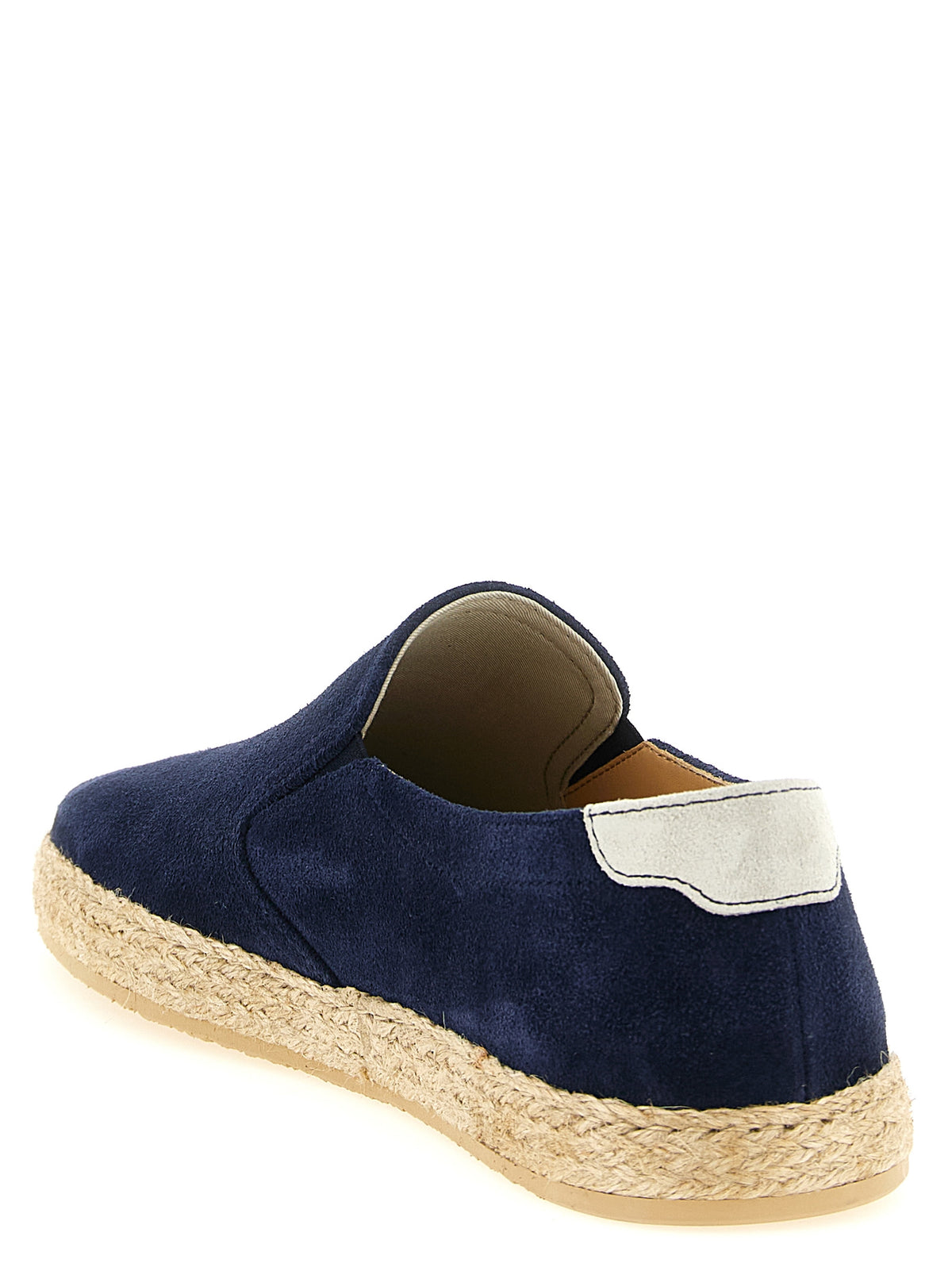 Brunello Cucinelli Blue Calfskin Espadrilles for Men
