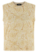 Veste sans manches en soie bicolore Versace