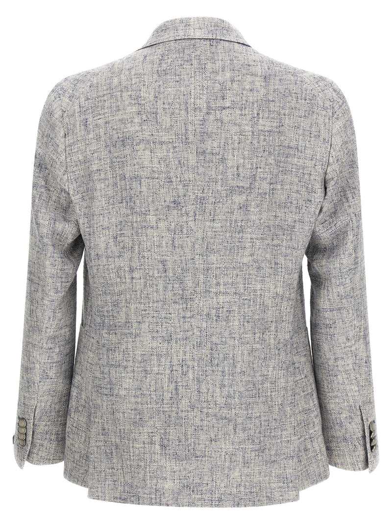 Blazer en viscose bleu Tagliatore