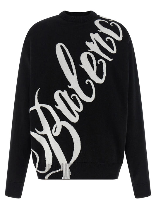 Balenciaga Bicolor Cotton Cardigan - White/Black