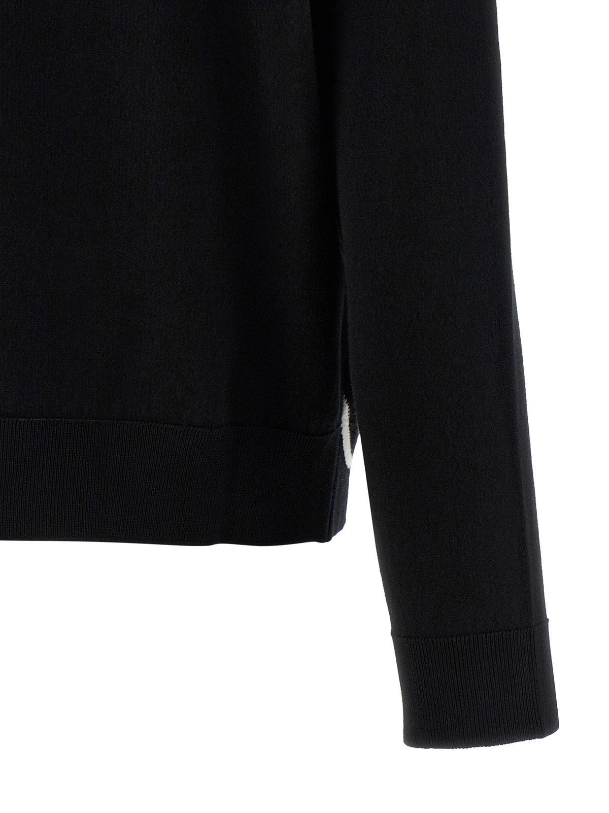 Balenciaga Bicolor Cotton Cardigan - White/Black