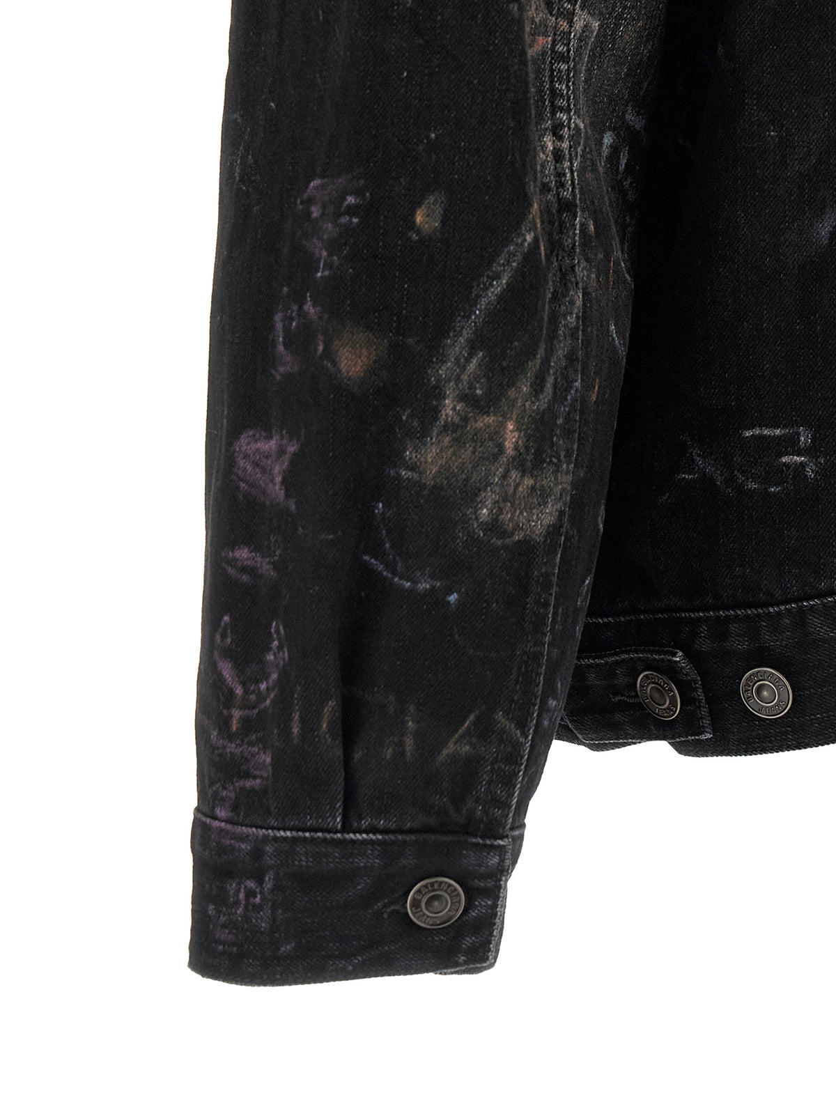 Veste en jean Balenciaga en coton noir