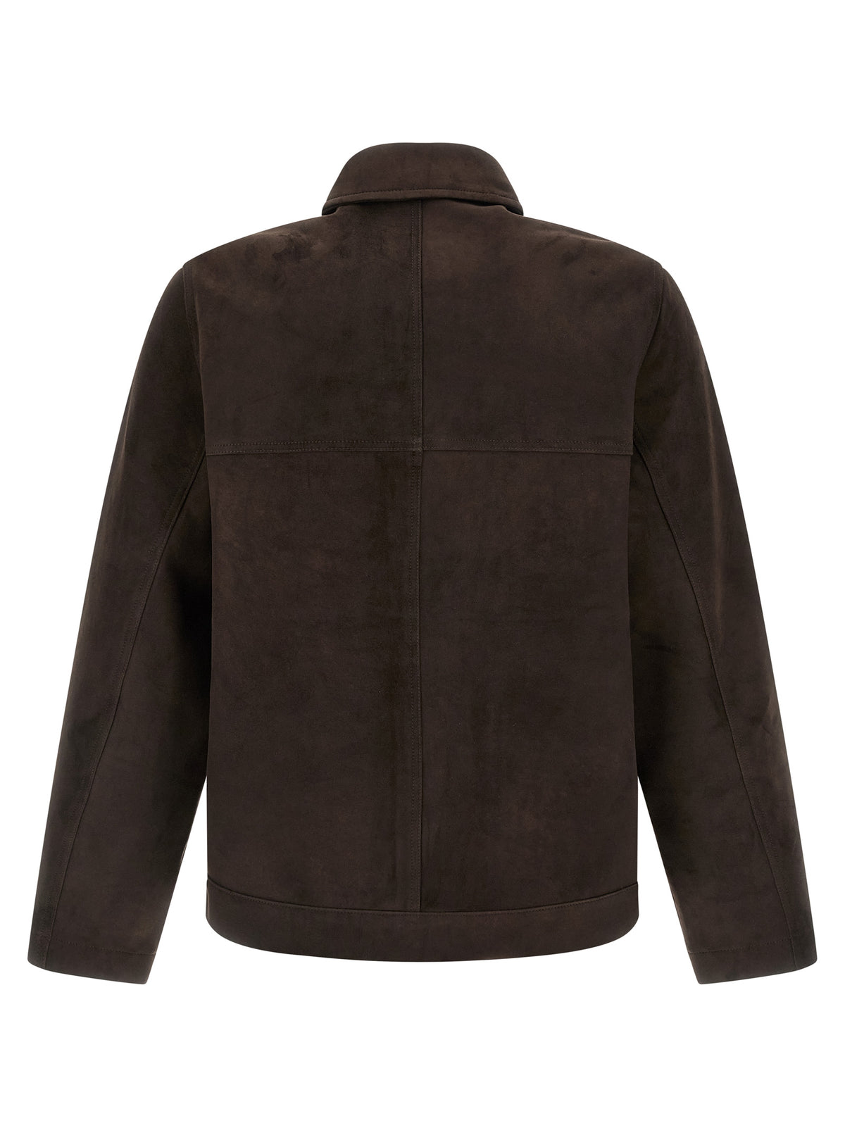 GIORGIO BRATO Blouson en cuir suédé marron