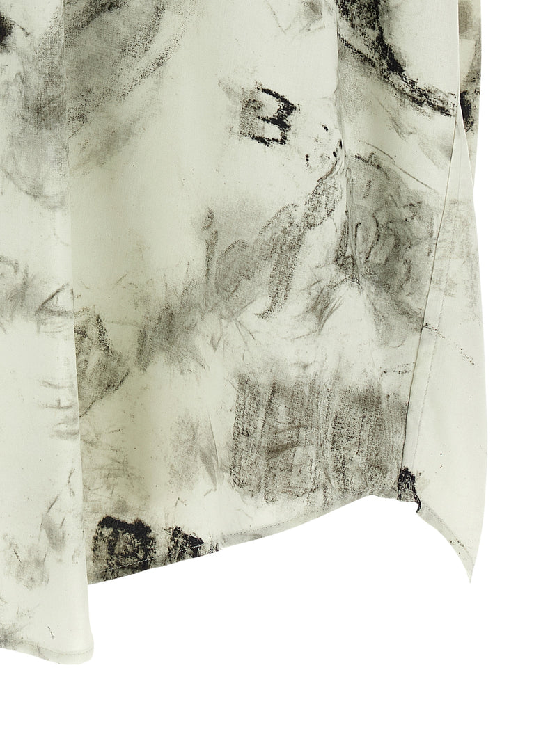 Chemisier Balenciaga gris en viscose