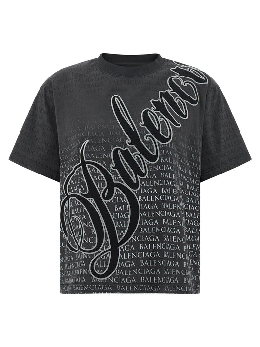 Balenciaga Black Cotton T-Shirt - Modern Style Statement
