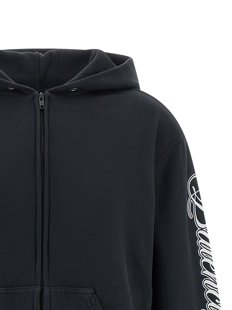 Balenciaga Black Cotton Sweatshirt - Chic & Comfortable