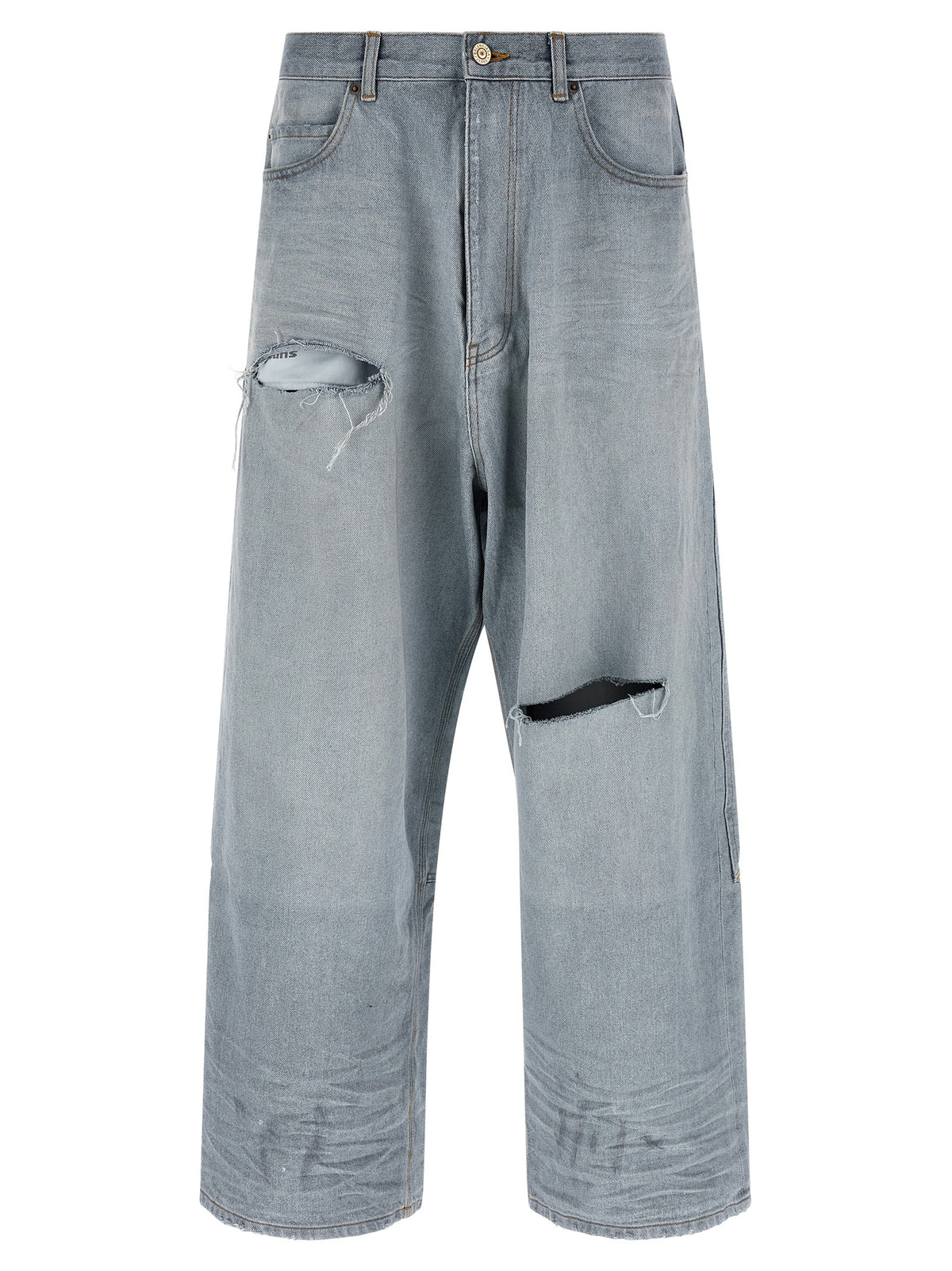 Jean coupe décontractée Balenciaga en coton bleu