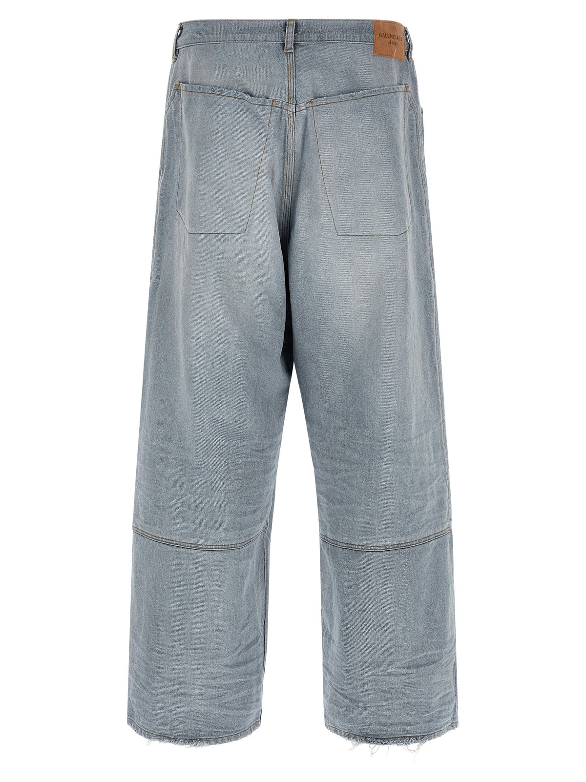 Jean coupe décontractée Balenciaga en coton bleu