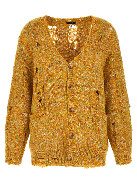 Gilet R13 en cuir d'alpaga bicolore