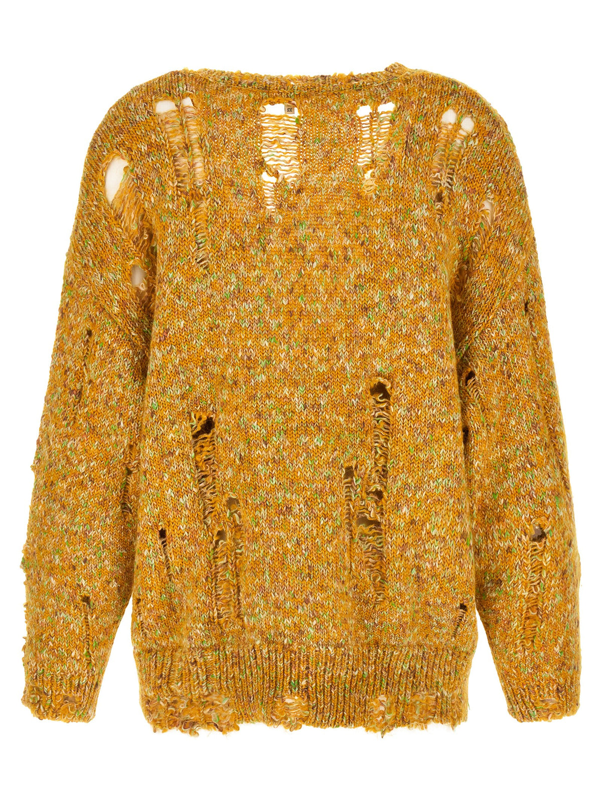 Gilet R13 en cuir d'alpaga bicolore