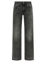 Jeans R13 coupe droite en coton gris