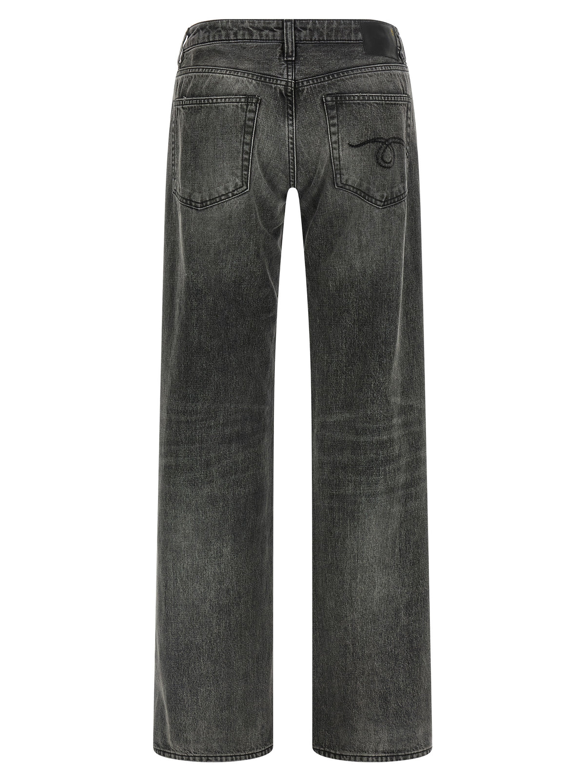Jeans R13 coupe droite en coton gris